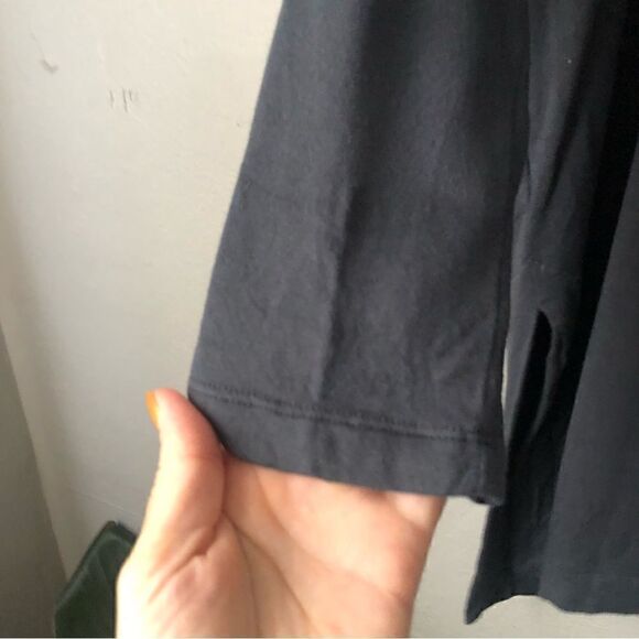 Lou & Grey oversized cowl neck tee shirt in dark grey size XS - Picture 7 of 7